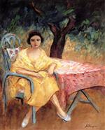 Henri Lebasque  - Bilder Gemälde - Woman in the Garden