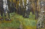 Isaak Iljitsch Lewitan  - Bilder Gemälde - Birch Grove 2