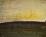 Joseph Mallord William Turner - Peintures - Débuts avec couleur (Le ciel  rose)
