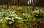 Isaak Iljitsch Lewitan  - Bilder Gemälde - Ferns in a forest