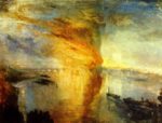 Joseph Mallord William Turner - Peintures - L'incendie du Parlement