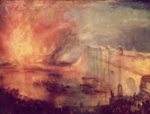 Joseph Mallord William Turner - paintings - The Burning of the Houses of Parliament