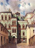 Isaak Iljitsch Lewitan  - Bilder Gemälde - Palace at the Moscow Kremlin
