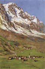 Isaak Iljitsch Lewitan  - Bilder Gemälde - The Alps