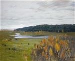 Isaak Iljitsch Lewitan  - Bilder Gemälde - Valley of the River