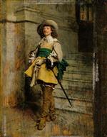 Jean Louis Ernest Meissonier - Bilder Gemälde - A Cavalier