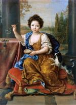 Pierre Mignard - Bilder Gemälde - Das kleine Mädchen mit den Seifenblasen