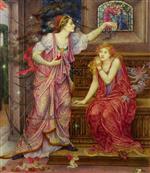 Evelyn De Morgan - Bilder Gemälde - Queen Eleanor and Fair Rosamund