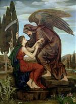 Evelyn De Morgan  - Bilder Gemälde - The Angel of Death
