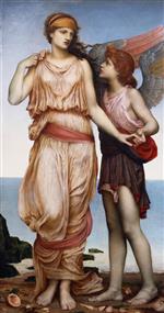 Evelyn De Morgan  - Bilder Gemälde - Venus and Cupid