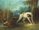Jean Baptiste Oudry - Bilder Gemälde - Dog Pointing Pheasants