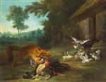 Jean Baptiste Oudry - Bilder Gemälde - Fox in the Poultry Yard