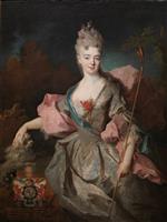 Jean Baptiste Oudry - Bilder Gemälde - Lady Mary Josephine Drummond, Countess of Castelblanco