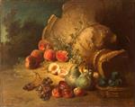 Jean Baptiste Oudry  - Bilder Gemälde - Still Life with Fruit