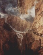 Joseph Mallord William Turner - paintings - Die Teufelsbruecke St. Gotthard