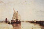 Joseph Mallord William Turner - paintings - Dort, the Dort Packet Boat from Rotterdam Bacalmed