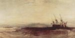 Joseph Mallord William Turner - Peintures - Un navire échoué