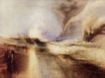 Joseph Mallord William Turner  - paintings - Leuchtraketen bei hohem Seegang