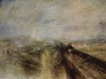 Joseph Mallord William Turner  - paintings - Rain, Steam and Speed, The Great Western Railway