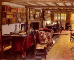 John Lavery - Bilder Gemälde - A Writing Room At The Wharf, Sutton Courtenay