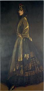 John Lavery  - Bilder Gemälde - Hazel in black and gold