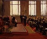 John Lavery  - Bilder Gemälde - Opening of the Lord Duveen Annexe to the National Portrait Gallery