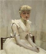 John Lavery  - Bilder Gemälde - Portrait of a Young Lady