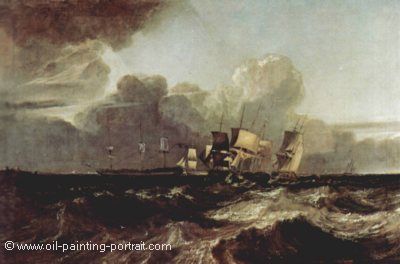 Ships Bearing Up for Anchorage