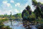 Gustave Loiseau - Bilder Gemälde - A Bend in the River, the Eure at Saint Cyr-du-Vaudreuil