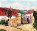 Gustave Loiseau - Bilder Gemälde - A House in the Village