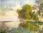 Gustave Loiseau - Bilder Gemälde - Banks of the River, Normandy