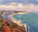 Gustave Loiseau  - Bilder Gemälde - Cliffs at Fecamp in Normandy