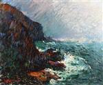 Gustave Loiseau  - Bilder Gemälde - Cliffs in Normandy
