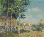 Gustave Loiseau  - Bilder Gemälde - Cottage Under Trees