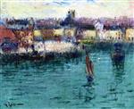 Gustave Loiseau  - Bilder Gemälde - Dieppe, the Outer Harbor