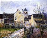 Gustave Loiseau  - Bilder Gemälde - Entrance of the Village of Osny near Pontoise