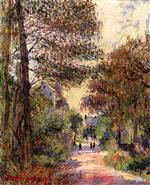 Gustave Loiseau  - Bilder Gemälde - Entrance to the Village in Autumn