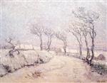 Gustave Loiseau  - Bilder Gemälde - Landscape in snow