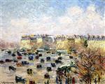 Gustave Loiseau  - Bilder Gemälde - Paris, Place de l'Étoile, avenue Wagram