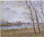 Gustave Loiseau  - Bilder Gemälde - Port Pinche at the turn of the Seine