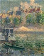 Gustave Loiseau  - Bilder Gemälde - Quay of the Hotel Deville in Paris