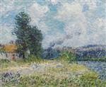 Gustave Loiseau  - Bilder Gemälde - Riverbend on the Seine