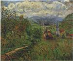 Gustave Loiseau  - Bilder Gemälde - Route by the Village