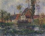 Gustave Loiseau  - Bilder Gemälde - Small Farm by the Eure River