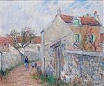 Gustave Loiseau  - Bilder Gemälde - Small Street in Triel-sur-Seine
