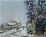 Gustave Loiseau  - Bilder Gemälde - Snow at Saint-Ouen l’Aumône