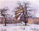 Gustave Loiseau  - Bilder Gemälde - Snow at Vaudreuil