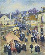 Gustave Loiseau  - Bilder Gemälde - Street at Pont Aven