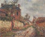 Gustave Loiseau  - Bilder Gemälde - Street in the Village