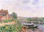 Gustave Loiseau  - Bilder Gemälde - The Banks of the Seine, Porte Joie